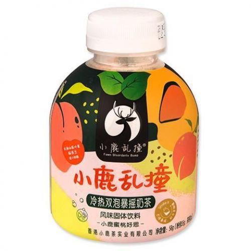 小鹿乱撞冷热双泡爆摇奶茶-蜜桃好思 58g