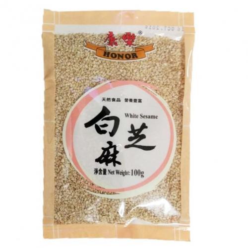 康乐带皮白芝麻 100g